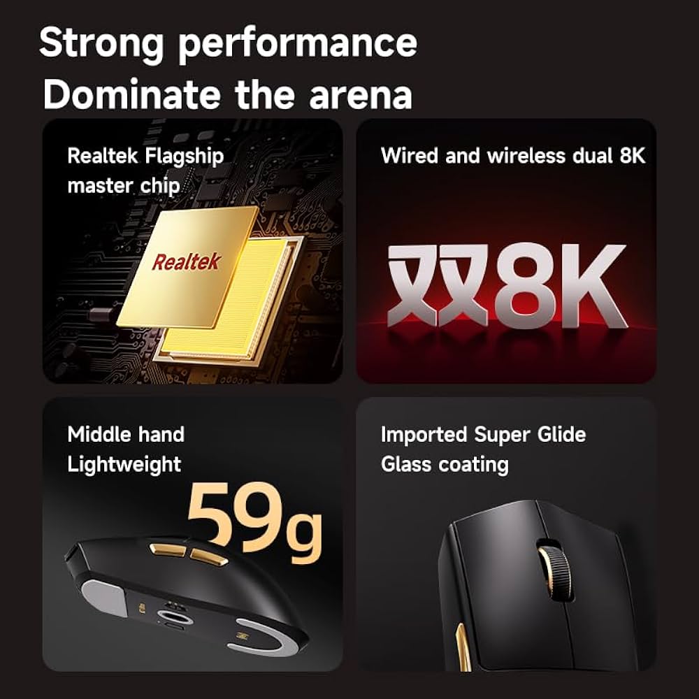 Amazon.com: Hyekit MCHOSE K7 Ultra Wireless Esports Gaming